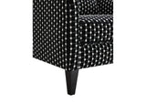 FM61007BK-CH-SQ Viviani Accent Chair w/ 1 Kidney