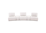 FM63001WH-G Stavanger Curved 3-Seater