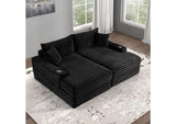 FM6900BK-PK Tavedestrand Double Chaise Sofa