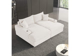 FM6900WH-PK Tavedestrand Double Chaise Sofa