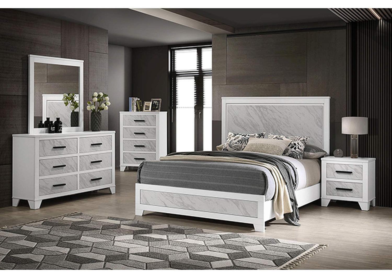 FM72018WH-N Darlene Nightstand
