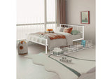 FM7901WH-Q Nicoli Queen Metal Bed With Underbed Storage