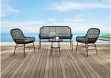 FM80010BK-T-4PC-BN Zalika 4 Pc. Conversation Set