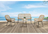 FM80010NT-T-4PC-BN Zalika 4 Pc. Conversation Set