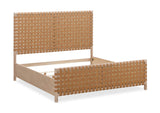 NSPVK6 Dorsey Woven Panel Bed In Granola And Ginger