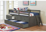 BK651GY-BED Anisa Twin Loft Bed