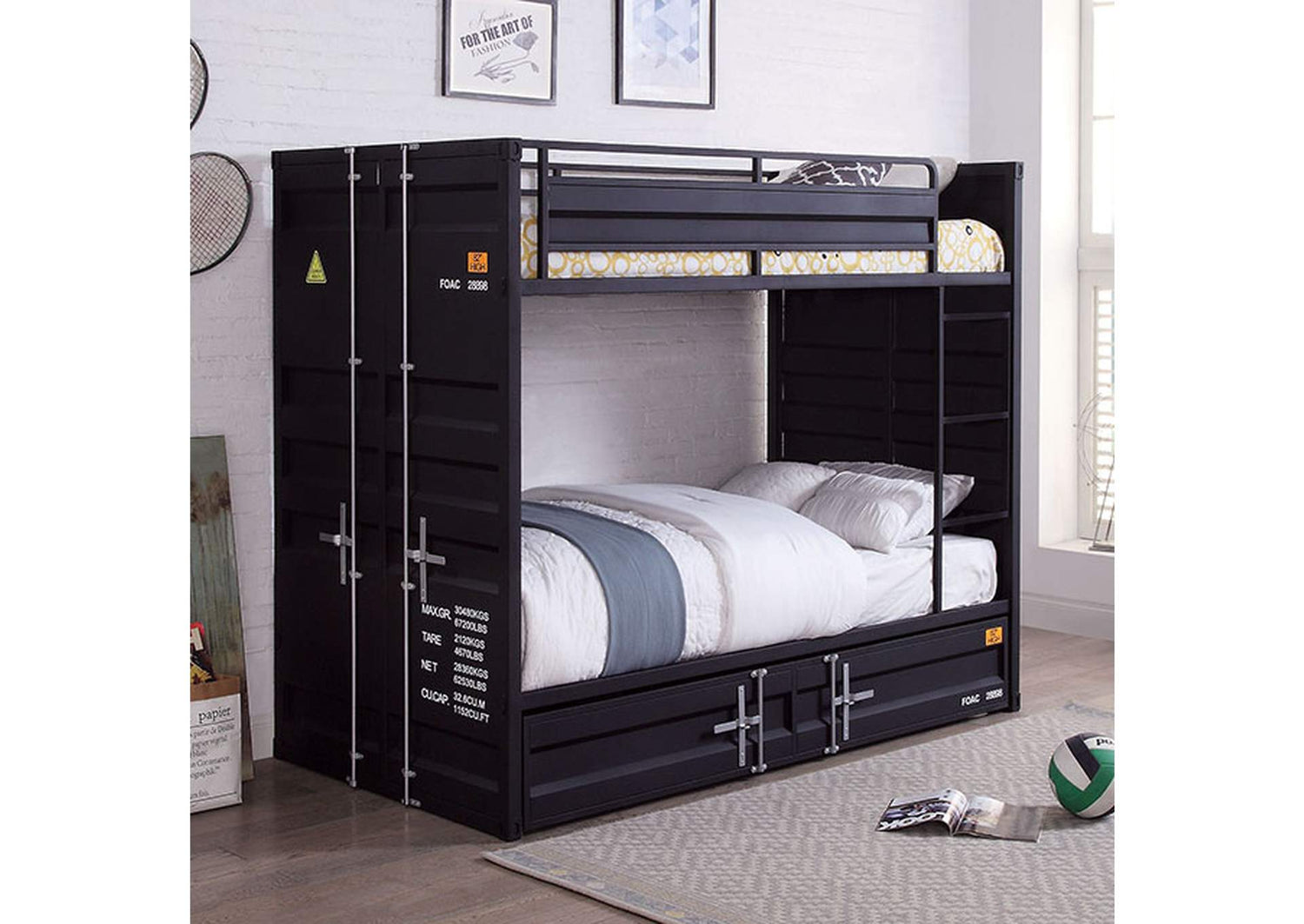 Estonne Twin/Twin Bunk Bed w/ Trundle