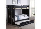 BK654BK-BED-TR Estonne Twin/Twin Bunk Bed w/ Trundle