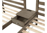 FOA-BK659GY-BED Hortense Triple Twin Bed