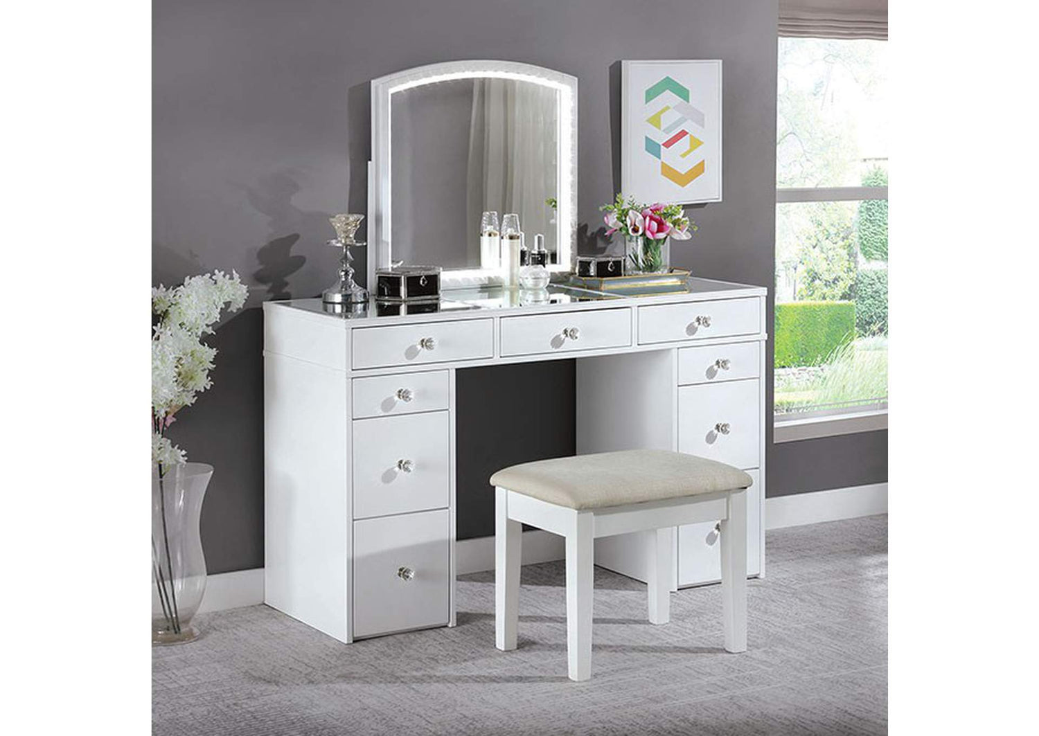 Louise Vanity W/ Stool
