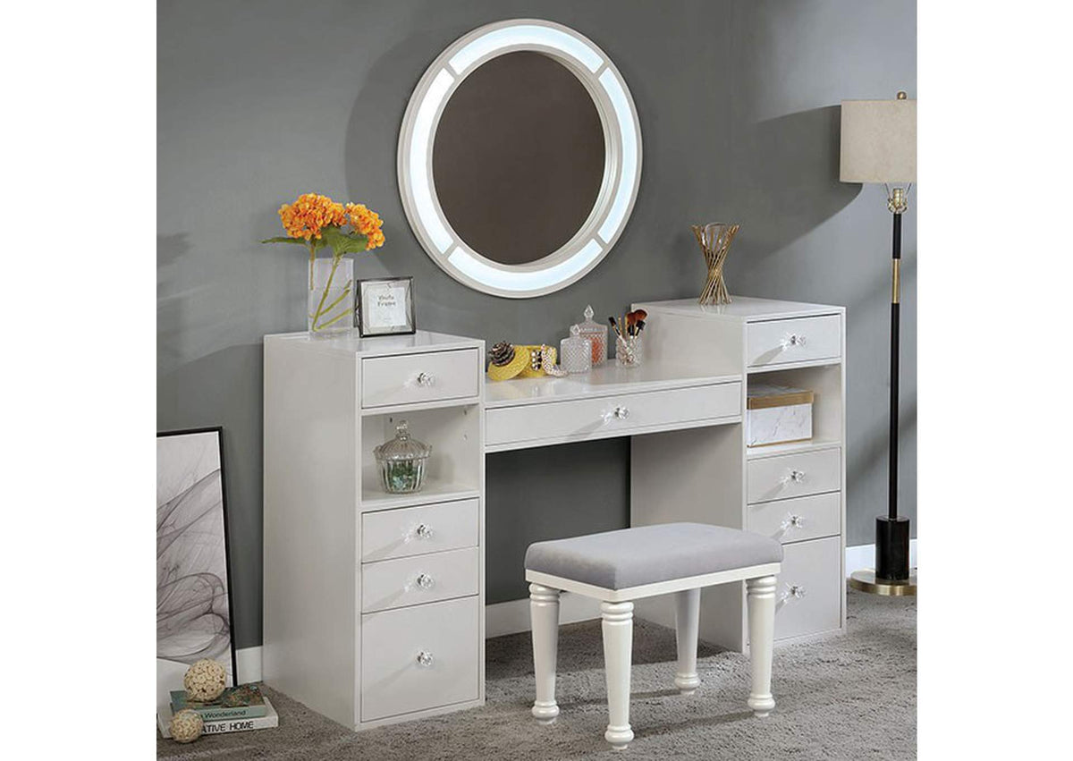 FOA-DK5683WH-PK Yasmine Vanity Set