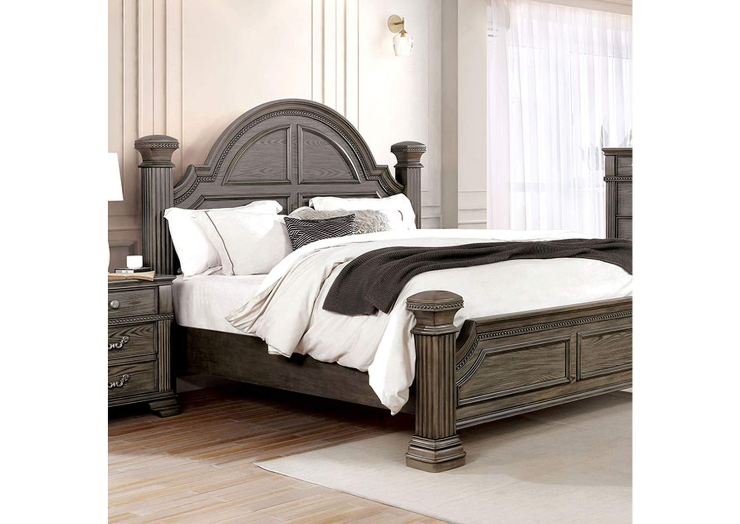 FOA7144GY-Q-BED Pamphilos Queen Bed