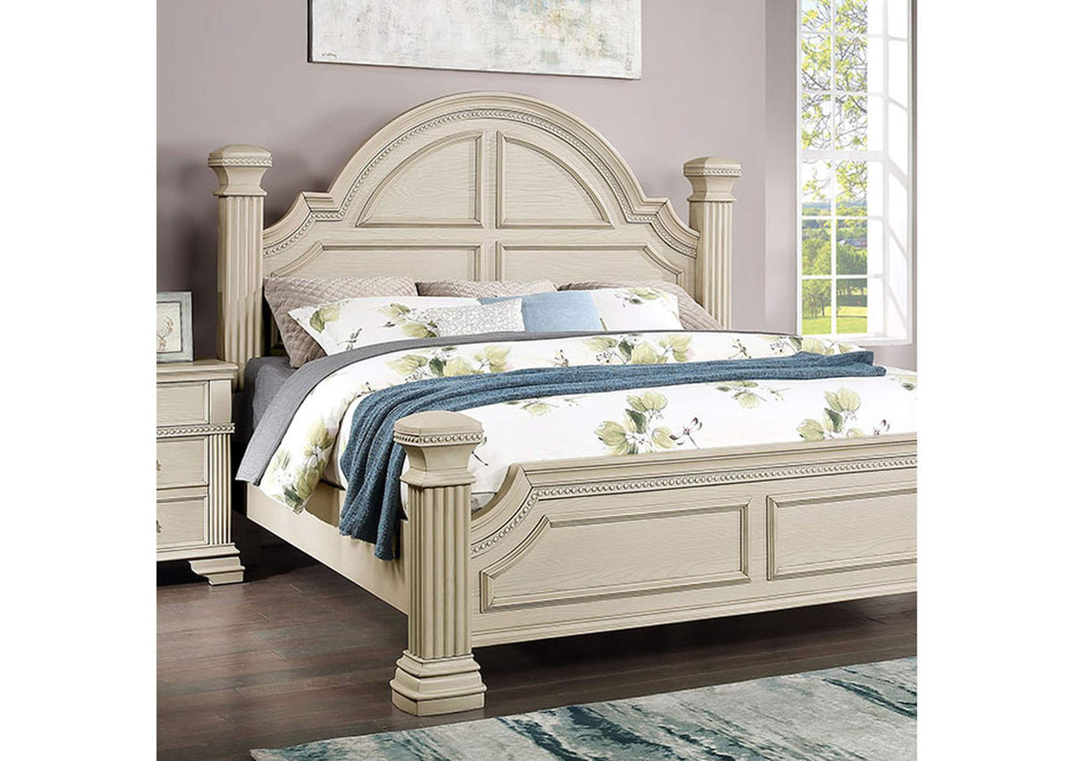 FOA7144WH-CK-BED Pamphilos Cal.King Bed