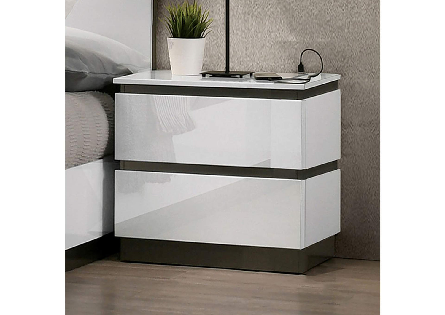 FOA7225WH-N Birsfelden Night Stand