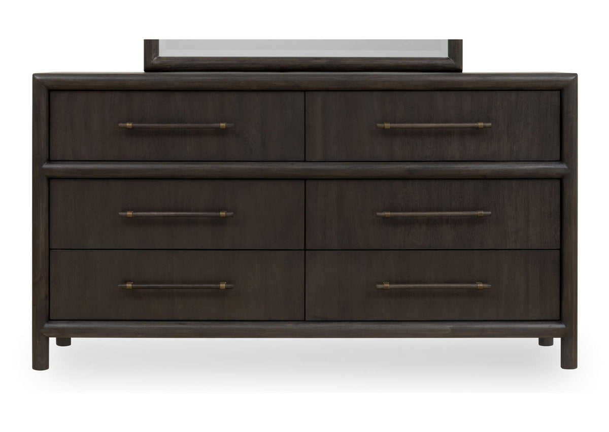 NSU582 Dorsey Six Drawer Dresser In Basalt Grey