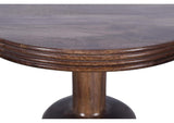 PJRT22 Liyana Solid Wood Round End Table In Natural Tan