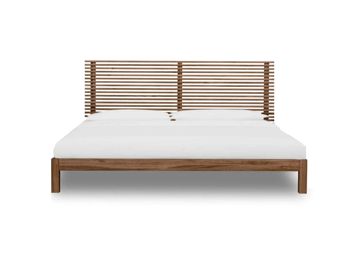 QPUAH7 Tanner Solid Ash Panel Bed In Roux