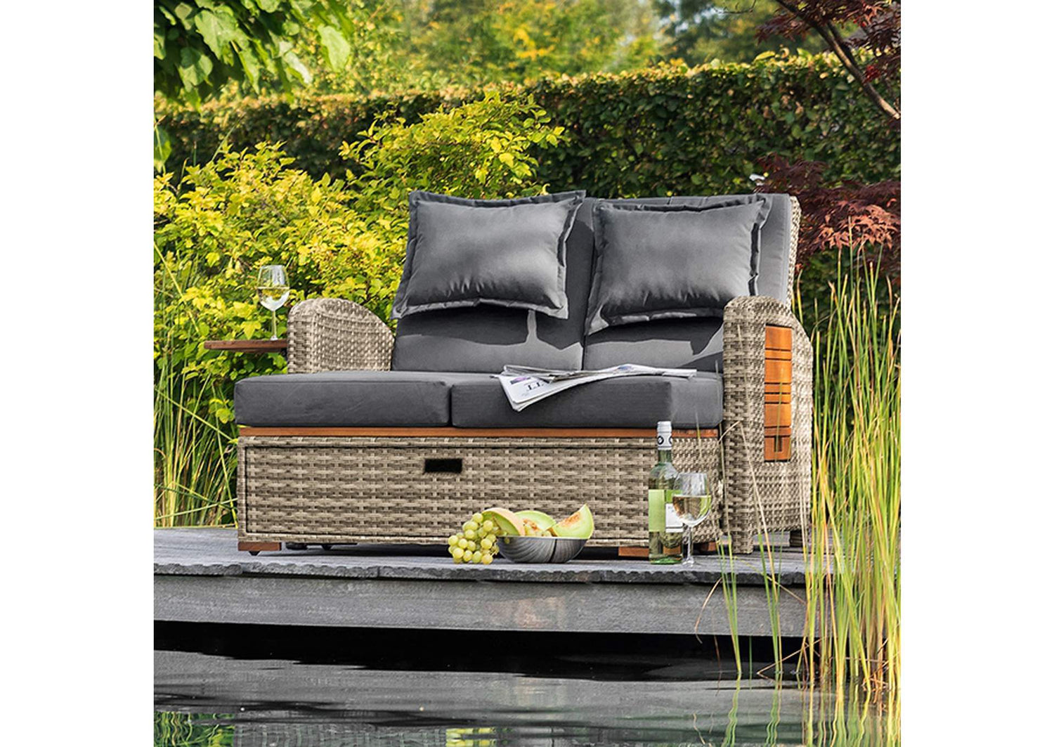 Bahia Tobago Reclining Chaise Lounge
