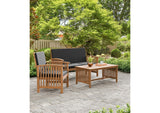 GM-1022BK-3PC Kyushu 3 Pc. Patio Set