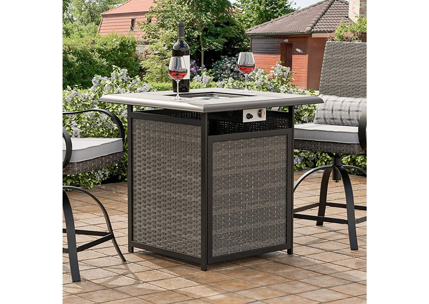 Arosa Fire Pit Counter Ht. Table