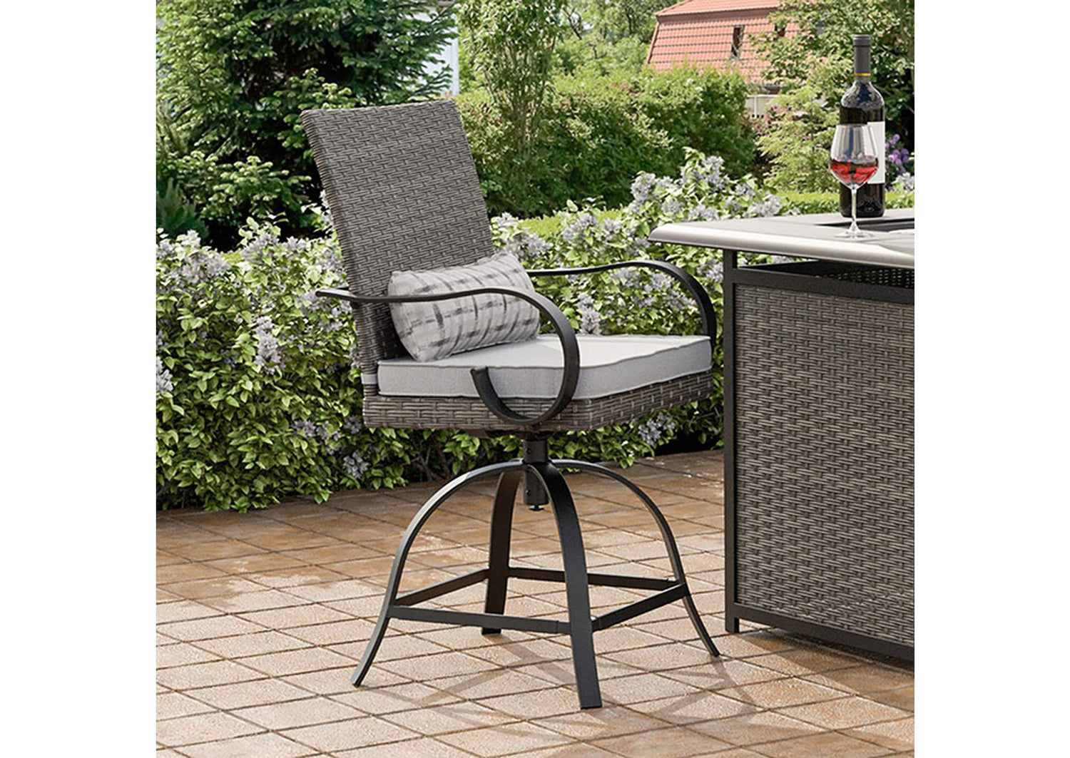 Arosa Counter Ht. Swivel Arm Chair (2/CTN)