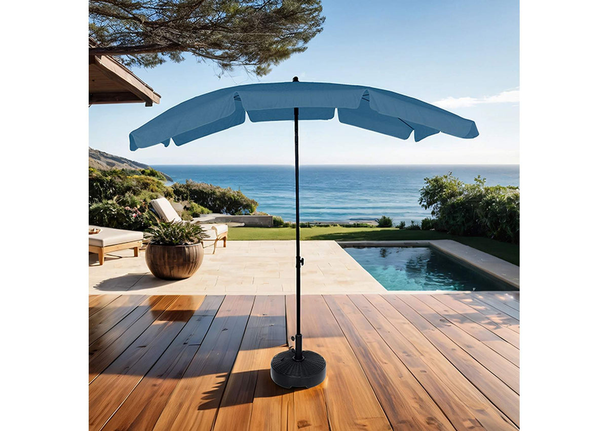 Sleek Rectangular Tilting Umbrella