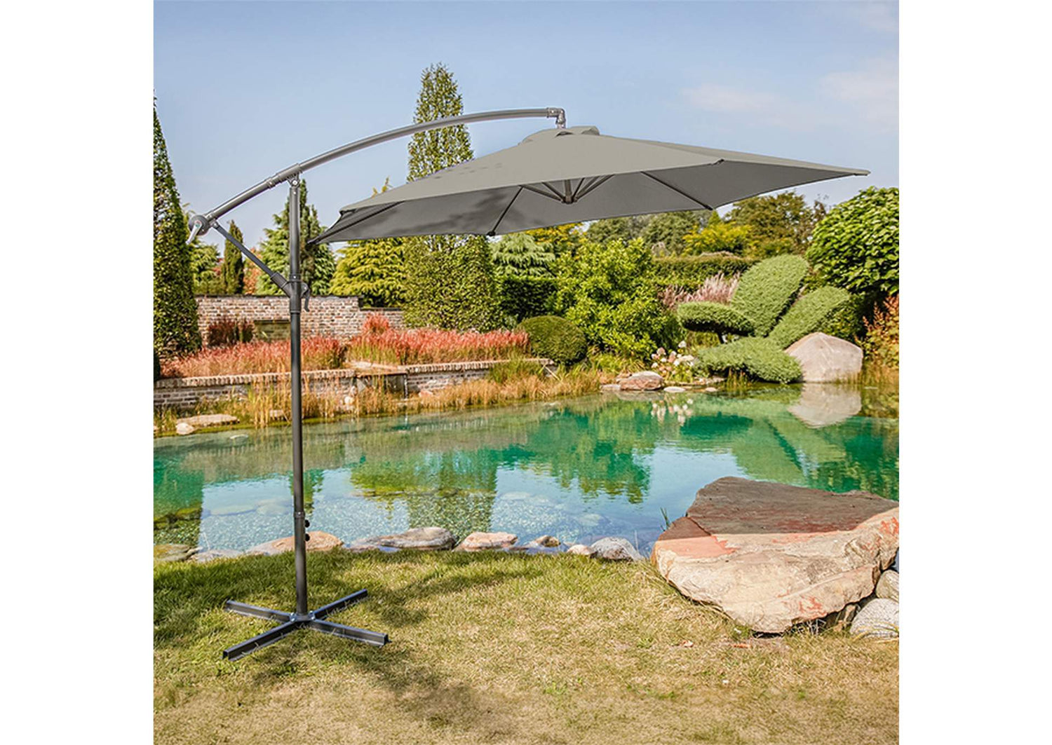 Glam Cantilever Umbrella w/ LED