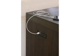AZU567 Oxford Gathering Table With USB - Power In Basalt Grey