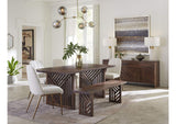 PGRR78 Fevano Four Door Two Drawer Solid Wood Sideboard In Smoked Brown
