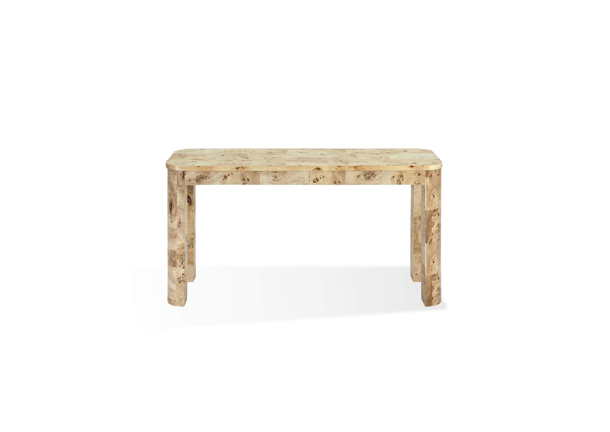 SJWD23 Cosmo Mappa Burl Console Table In Amber Kiss