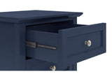 PNKX81 Grace Three Drawer Nightstand In Blueberry