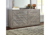 5RS382A Alexandra Solid Wood Six Drawer Dresser In Rustic Latte (2024)