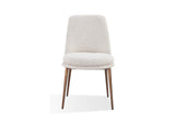 PWTA63FMY Wyatt Upholstered Dining Chair In Ricotta Boucle And Bronze Metal (Set of 2)