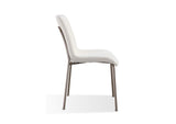 PWTB63HMZ Jade Upholstered Dining Chair In Cottage Cheese Boucle And Brushed Nickel Metal (Set of 2)