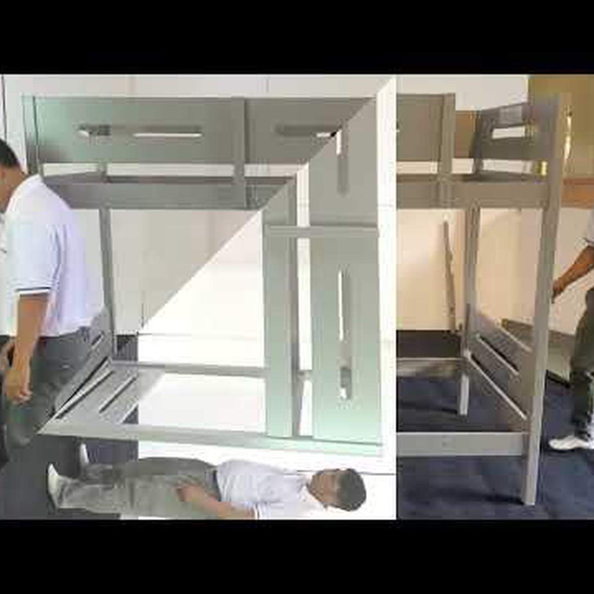 BD01913 Edah Twin-Twin Bunk Bed