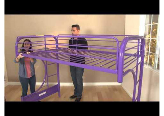 02091W-SI Eclipse Twin-Full Futon Bunk Bed