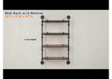 AC00737 Brantley Wall Rack with 4 Shelves