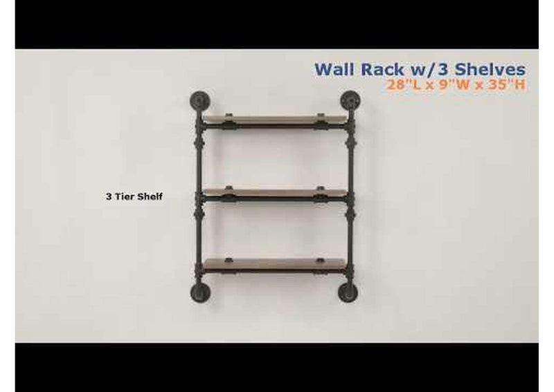 AC00735 Brantley Wall Rack with 2 Shelves