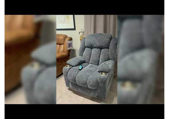 LV02996A Omarion Power Recliner with Lift, Heating and Massage