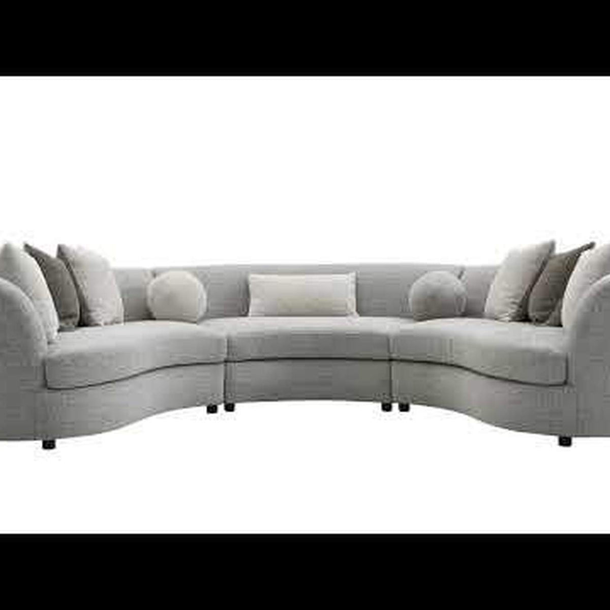 LV02541 Ivria Sectional Sofa with 9 Pillows