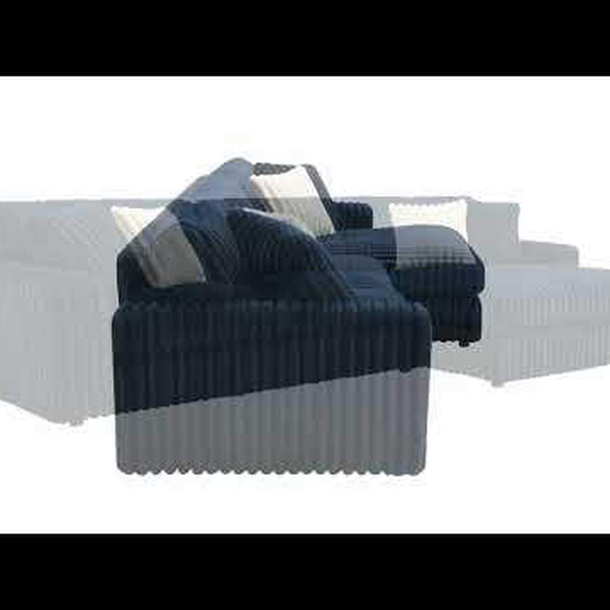 LV04400 Breton Sectional Sofa with 4 Pillows