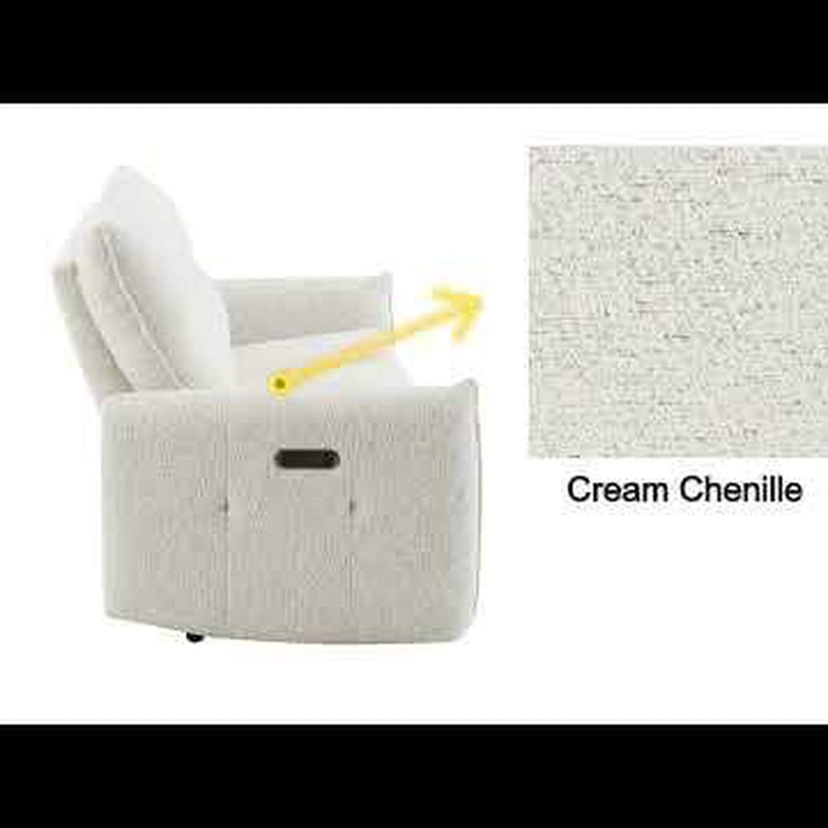 LV04781 Lalisa Power Motion Loveseat with USB Port