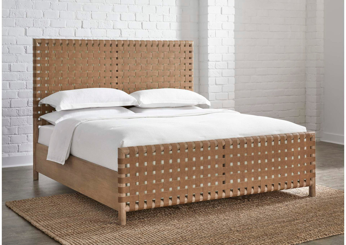 NSPVK5 Dorsey Woven Panel Bed In Granola And Ginger