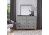 PNKG82A Grace Eight Drawer Dresser In Elephant Gray (2024)