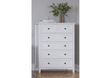 PNRA84A Grace Five Drawer Chest In Snowfall White (2024)