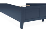 PNKXL4 Grace Three Panel Bed In Blueberry
