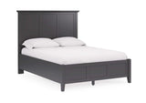 PNRBL4 Grace Three Panel Bed In Raven Black