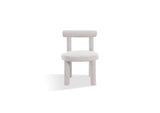 PWNB63A Addison Modern Dining Chair In Cotton Ball Boucle (Set of 2)