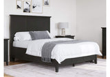 PNRBL5 Grace Three Panel Bed In Raven Black