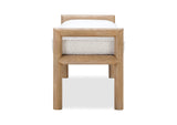 NSPV88 Dorsey Boucle Upholstered Wooden Bench In Granola And Ricotta